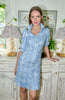 Gretchen Scott Dress Swagger Dress Ring Toss Periwinkle JDPSRT SS25