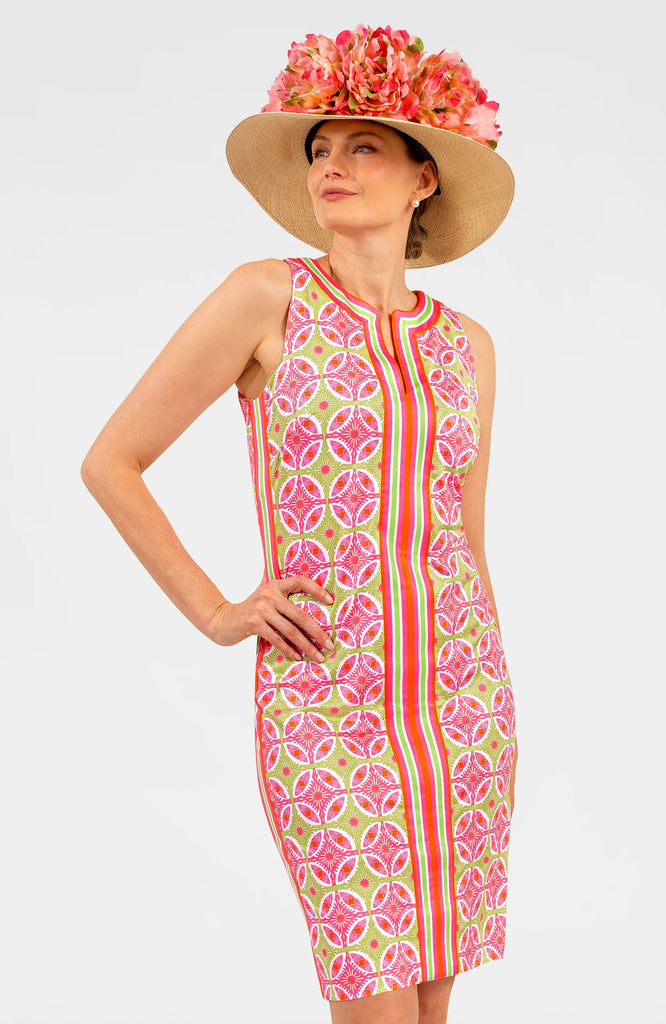Gretchen Scott Plain Jane Dress – Pink Smell The Roses Printed Dress