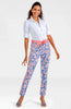 Gretchen Scott Women's Stretch Pull on Pants -Stunning Stippling Blue PAEQSS