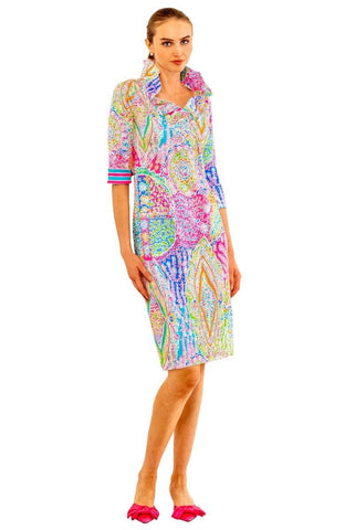 Gretchen Scott Women's Dress Twist & Shout Dress in  JDTSSS Stunning Stippling SS25