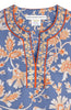 Gretchen Scott Split Neck Dress in Periwinkle Blue Stunning Stippling