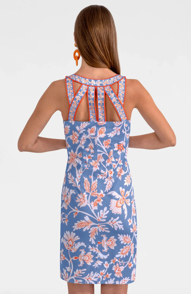 Gretchen Scott Stunning Stippling Isosceles Dress Periw Blue SS25