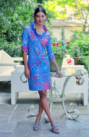 Jude Connally Catalina Large Leopard in Navy