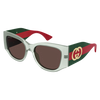 Gucci Sunglass Green- Green- Violet GG2115S-003 SS26