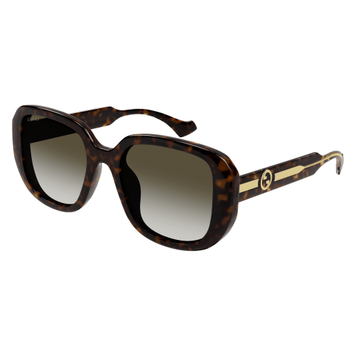 GUCCI サングラス GG1550SK-002 HAVANA/BROWN ユニセックス NEW GG1550SK 002 GUCCI HAVANA BROWN SQUARE WOMEN GUCCI