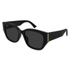 Gucci Black Cat Eye Sunglasses Grey Lens Designer Sunglasses Made in Italy