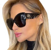Genuine Women's Gucci Sunglasses in Black Grey GG0808S-001