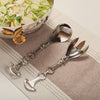 Equestrian Style Horse Bit Salad Server Set in Silver