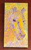 Rumara Jewett Rainbow Horses -Yellow 24x12, Acrylic Painting