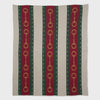Blanket with horse bridle pattern on a white background Equestrian Decor Striped Horse Bit Design Throw Blanket BL01SB3