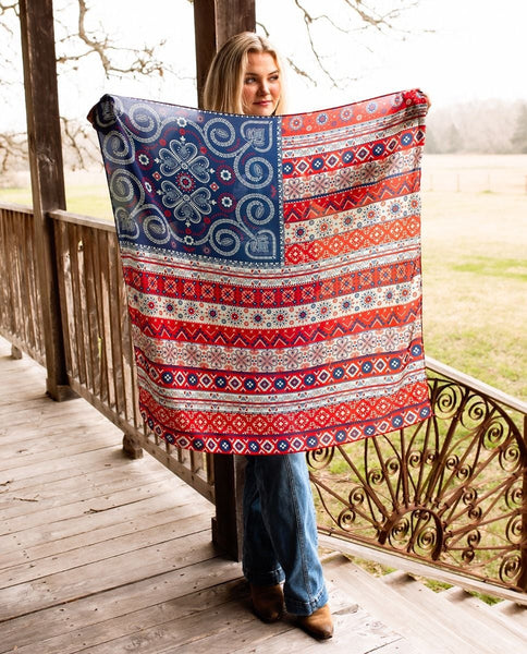 JG Boho Flag Wild Rag Scarf SS26