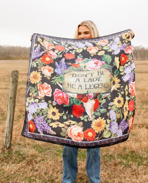 JG Don't Be A Lady, Be a Legend Wild Rag Scarf SS26
