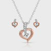 Montana Silversmith Heart on the Line Jewelry Set JS5626 FW26