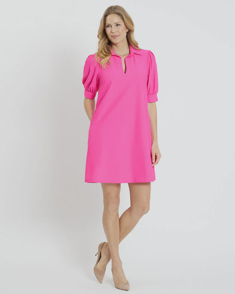 Summer Dress in Bright Pink Jude Connally Emerson 101353 - Saratoga Saddlery & International Boutiques