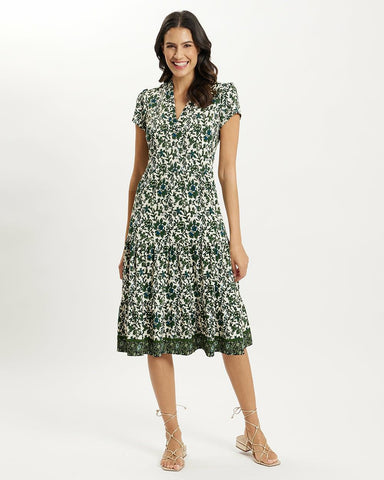 Jude Connally Corinne Dress in Circle Ikat Berry ON SALE!