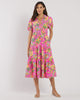 Jude Connally Portia Dress Peacock Floral in Pink