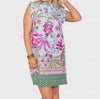 Jude Connally Shari Dress in Palm Royal White Florida Dress 101094 ON SALE