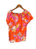 Jude Connally Georgia Top Orange  Floral Apricot orange summer top