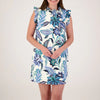 Jude Connally ON SALE Shari Dress in Falling Floral Blue White Cream Made in the USA
