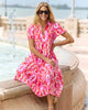 Jude Connally Portia Dress Butterfly Tile Sorbet MADE IN USA