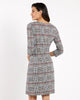 Jude Connally Sabine Dress – Glen Plaid Black English Country Shift Dress ON SALE