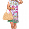 Jude Connally Shari Dress in Palm Royal White Florida Dress 101094 ON SALE