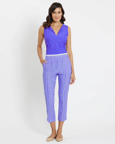 Jude Connally Tobi Gingham Iris Pants Made in the USA - Saratoga Saddlery & International Boutiques