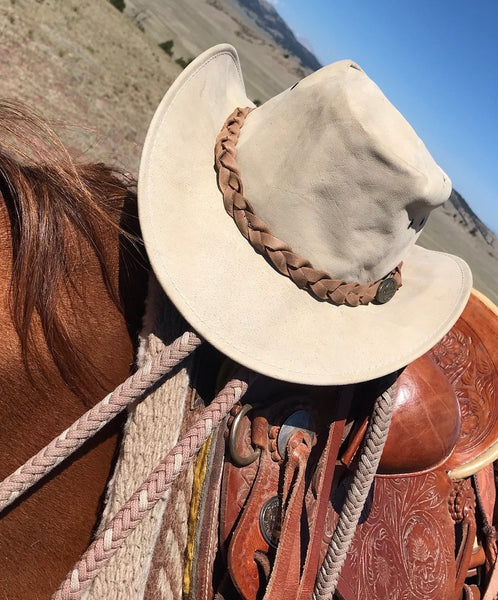 Kangaroo Leather Hat- Bone Softy by Outback Survival Gear - Saratoga Saddlery & International Boutiques