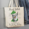 Kentucky Derby Mint Julep Drink Canvas Tote Derby Party Bag