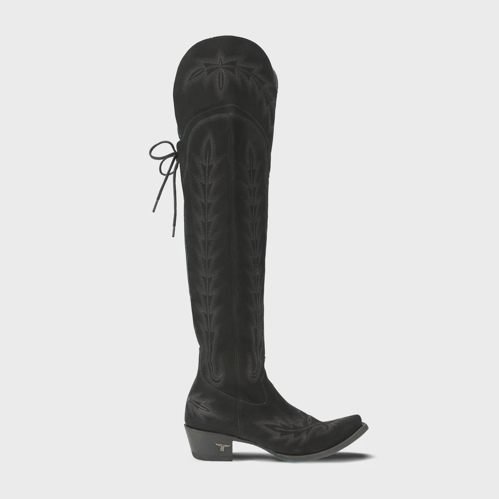 Lane Lexington Knee High Corset  Black Suede LB0499F-050 SS25