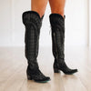 Lane Lexington Knee High Corset  Black Suede LB0499F-050 SS25