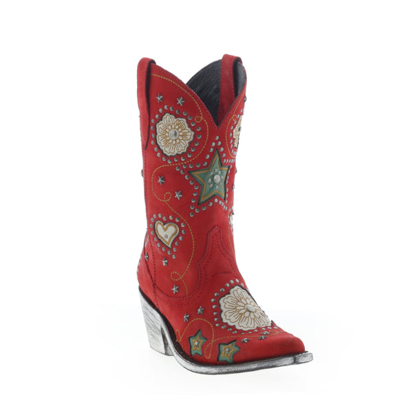 Womens Red Tall Cowboy Boots Liberty Black Anabella Nubuck Grace Rojo