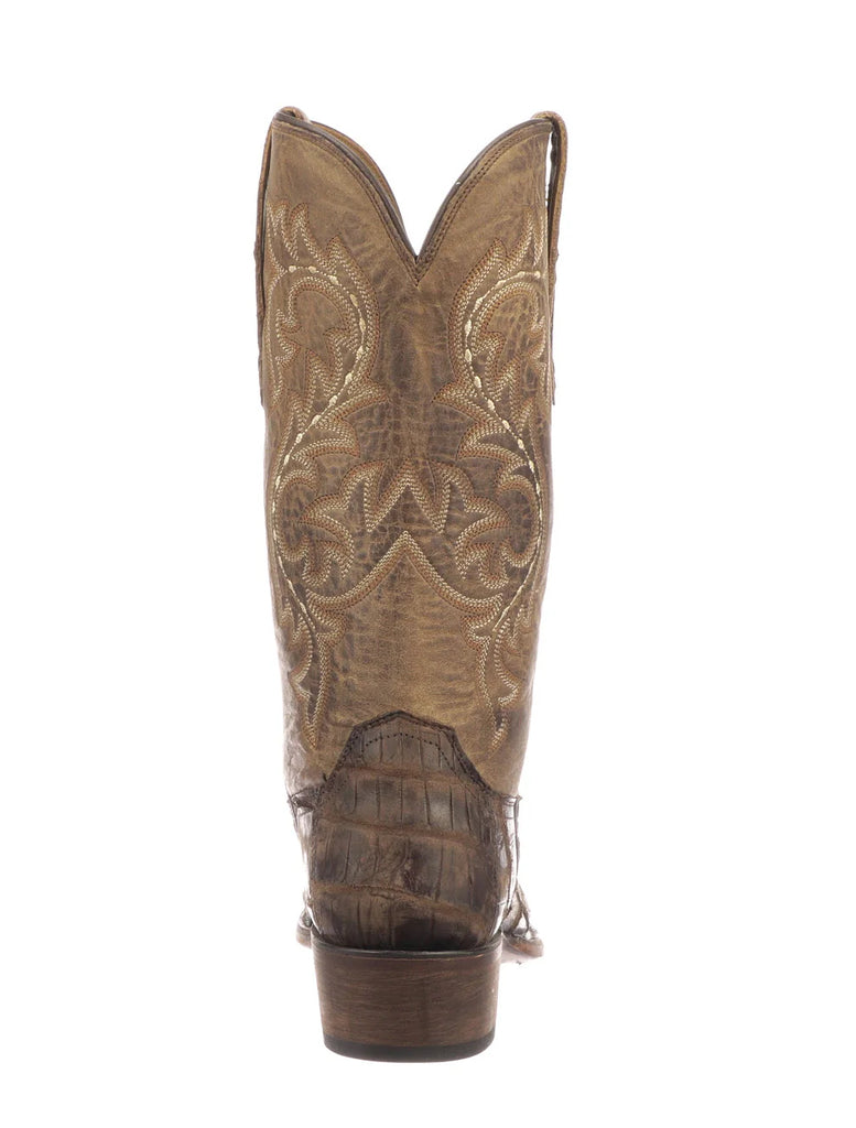Lucchese Men's M3195 74 Burke Giant Alligator Boot in Brown