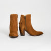 Lucchese Women's M6082 Maypop Western Suede Shoe Cognac SS25