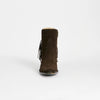 Lucchese Women's Fringe M6083 Maypop Western Suede Shoe in Choco brown