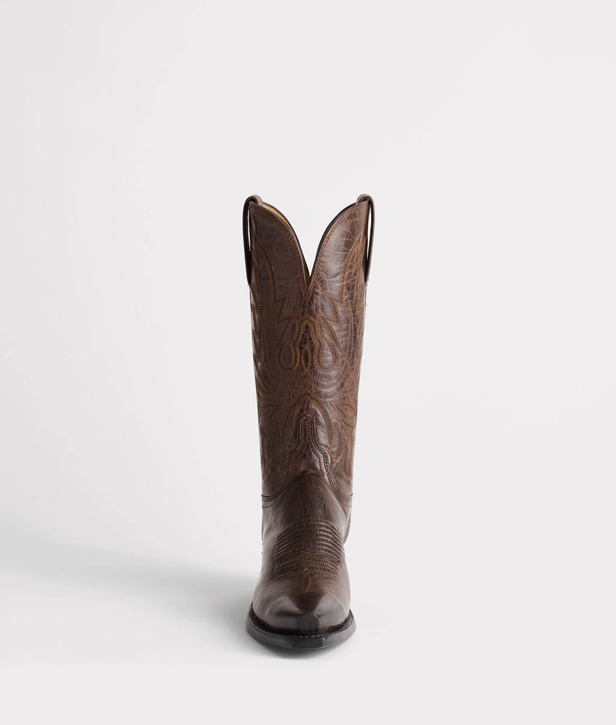 Lucchese Women's Savannah Cowboy Boot Brown N4554 Made in TEXAS