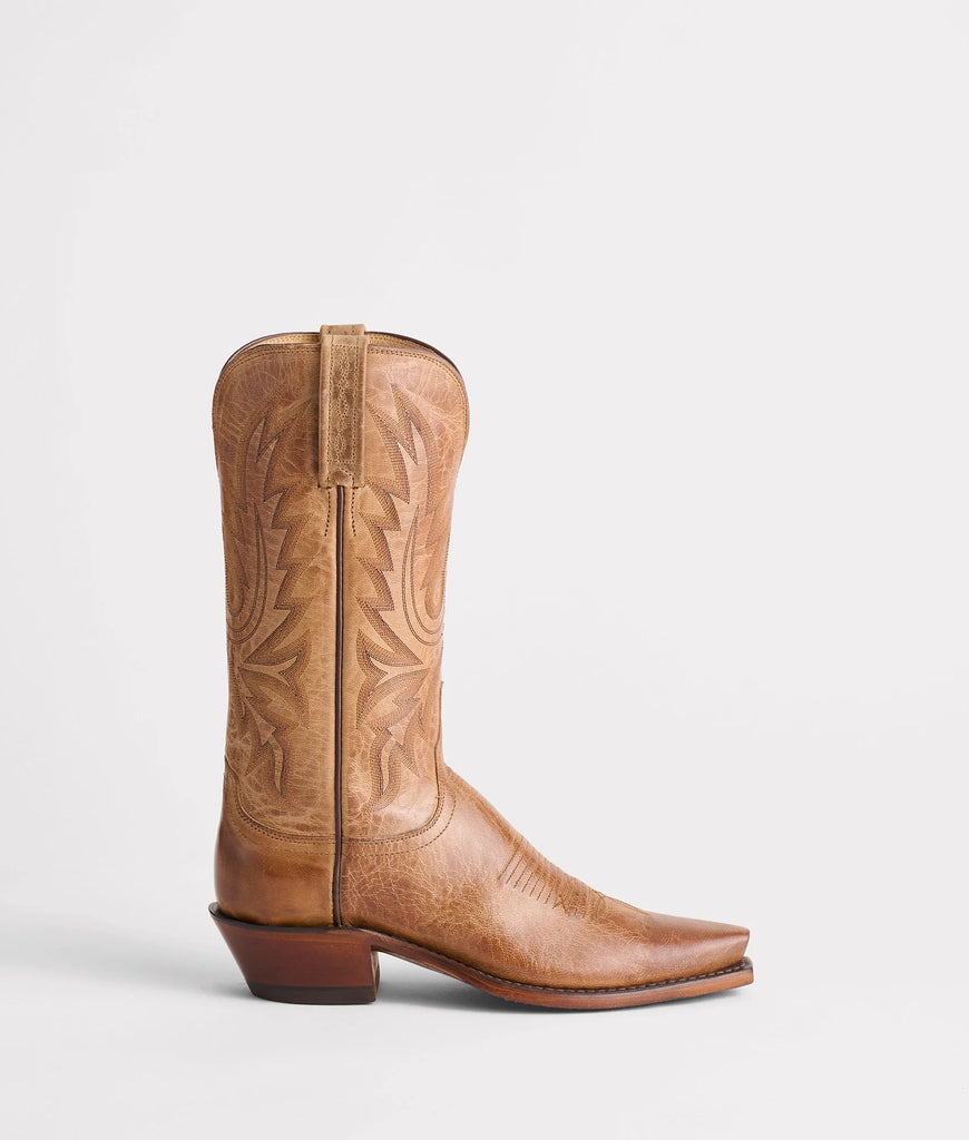 Lucchese Women's Savannah Tan Cowboy Boots N4540 Made in the USA