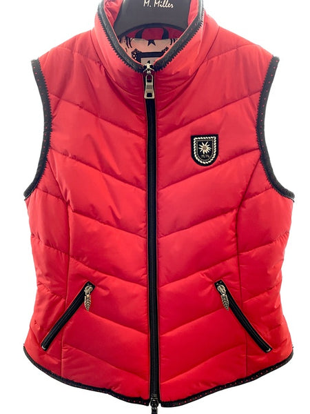 M. Miller SK2822 Nora RED Alpine Vest FW24 - Saratoga Saddlery & International Boutiques