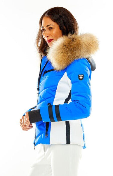 M. Miller SK2826 Glacier Devon Jacket in Glacier Fin Raccoon FW24 - Saratoga Saddlery & International Boutiques