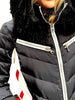 M. Miller SK2826 Devon Jacket in Red with Fin Raccoon SS24