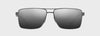Maui Jim Silver/Black Piha Shiny Gunmetal w/Black MJ0621S-001 SS26