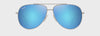 Maui Jim blue Hawaii HAU‘OLI Shiny Silver w/Blue MJ0665S-003