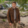 Madison Creek Men's Franklin Waxed Goat Suede Leather Jacket 1154 SS25