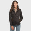 Women's Lightweight Black Quilted Nylon Jacket by Madison Creek Equestrian style jacket