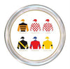 Marye-Kelley Jockey Silks Tripple Crown Coaster Derby Party C8581