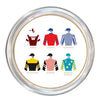 Marye-Kelley Jockey Silks Tripple Crown Coaster Derby Party C8581