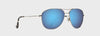 Maui Jim  Blue Hawaii Cliff House Silver Sunglass MJ0247S-001 SS26