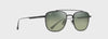 Maui Jim KAHANA  HTS640-02 Black Polarised Aviator Sunglasses FW24