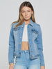 Women's Medium Wash Blue Denim Jacket