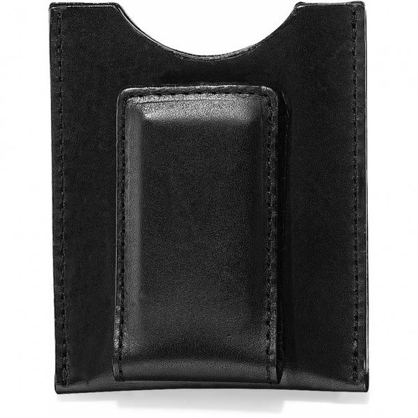 Men's Black Leather Classic Money Clip | Brighton M1033